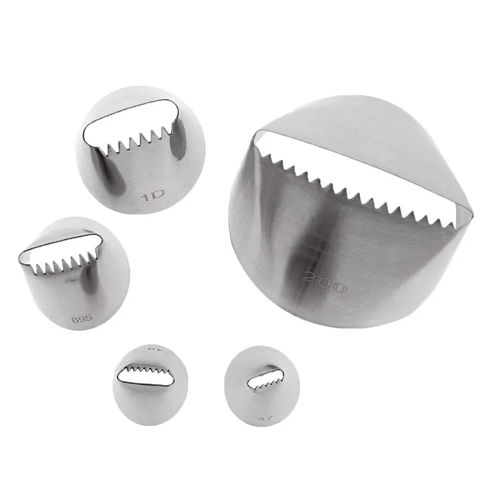 5 шт. кондитерский мешок из нержавеющей стали набор наконечников насадка для