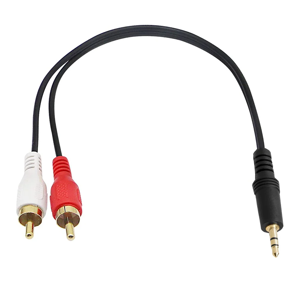 ERE 3 5 мм мини-стерео на два RCA аудио Y-разветвителя адаптера (3 до 2x M) | Электроника
