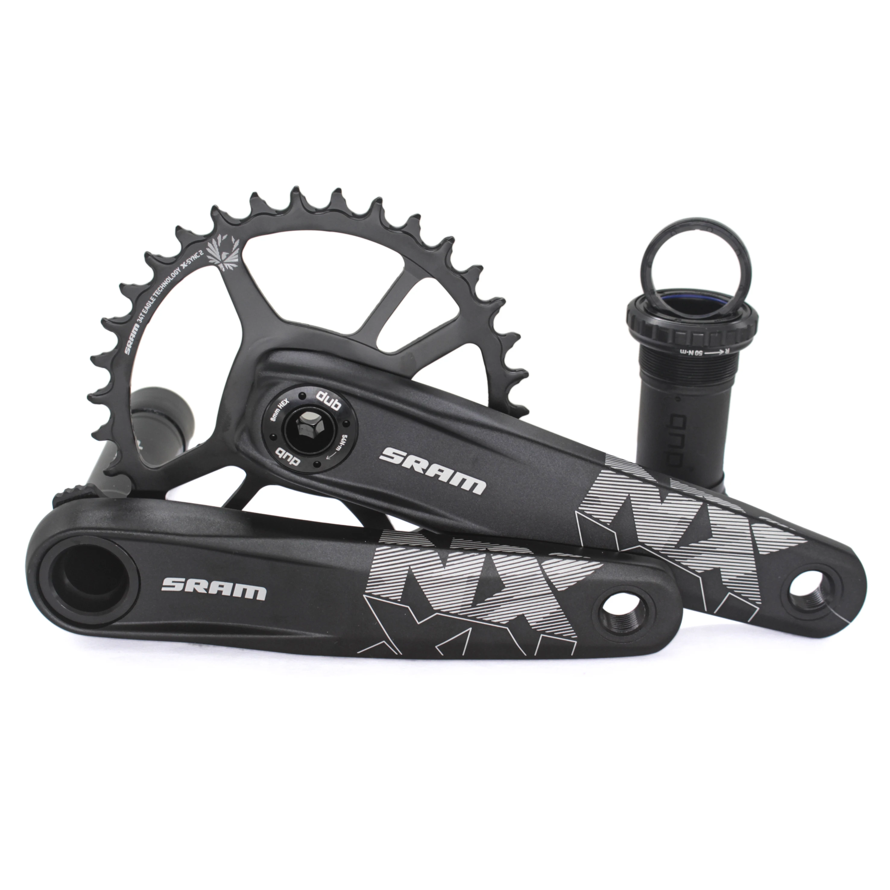 Велосипедная Цепь SRAM NX EAGLE DUB 34T сталь 170 мм 175 MTB Картер с нижним кронштейном