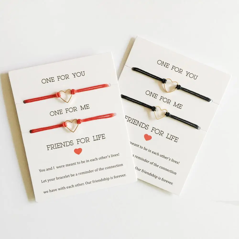 Регулируемый браслет OMY на веревке с подвеской в форме сердца для женщин и мужчин