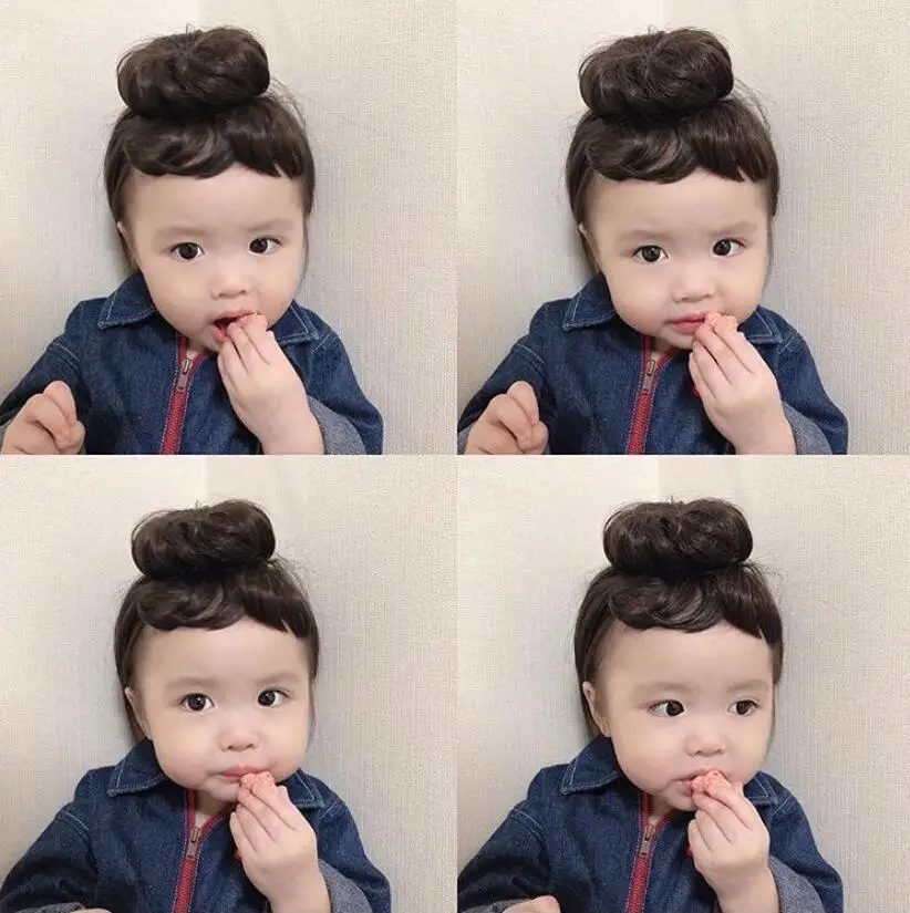 Hot Sale 2020 Hair accessories Fashion Cute Baby Girl Hair Wig Hat Cap Hairpiece Newborn Children Kids Girls Headbands Headwear