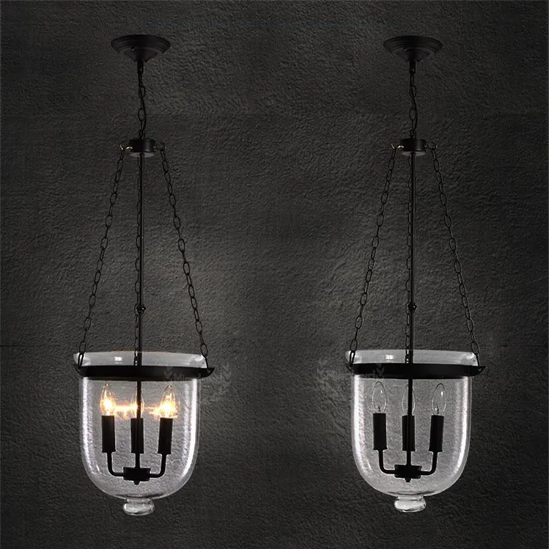 Винтажная Подвесная лампа в винтажном стиле черная винтажная для гостиной