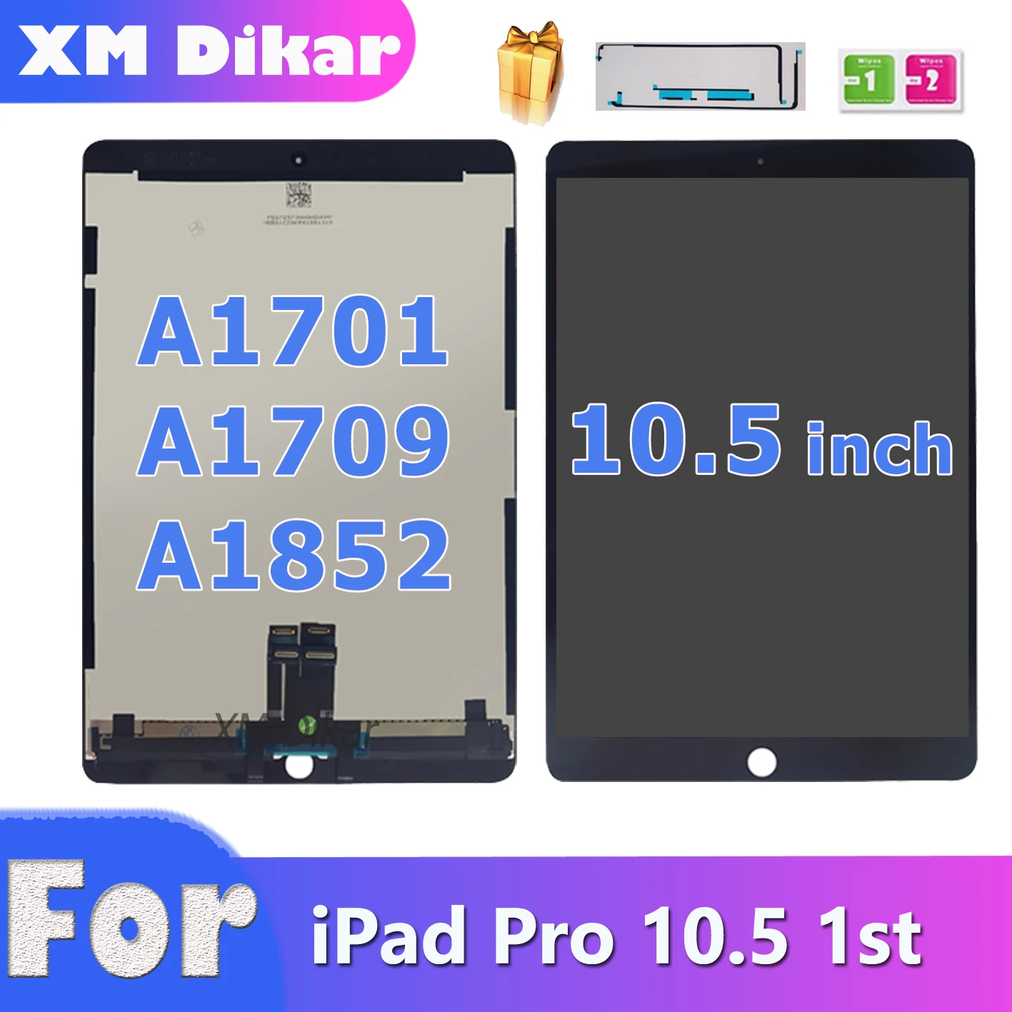 С наклейками ЖК-дисплей 10 5 дюйма для iPad Pro 1-го поколения A1701 A1709 A1852 сенсорный экран