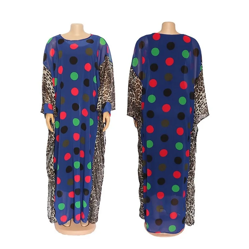 Весеннее Платье макси с длинным рукавом Женская обувь в африканском стиле