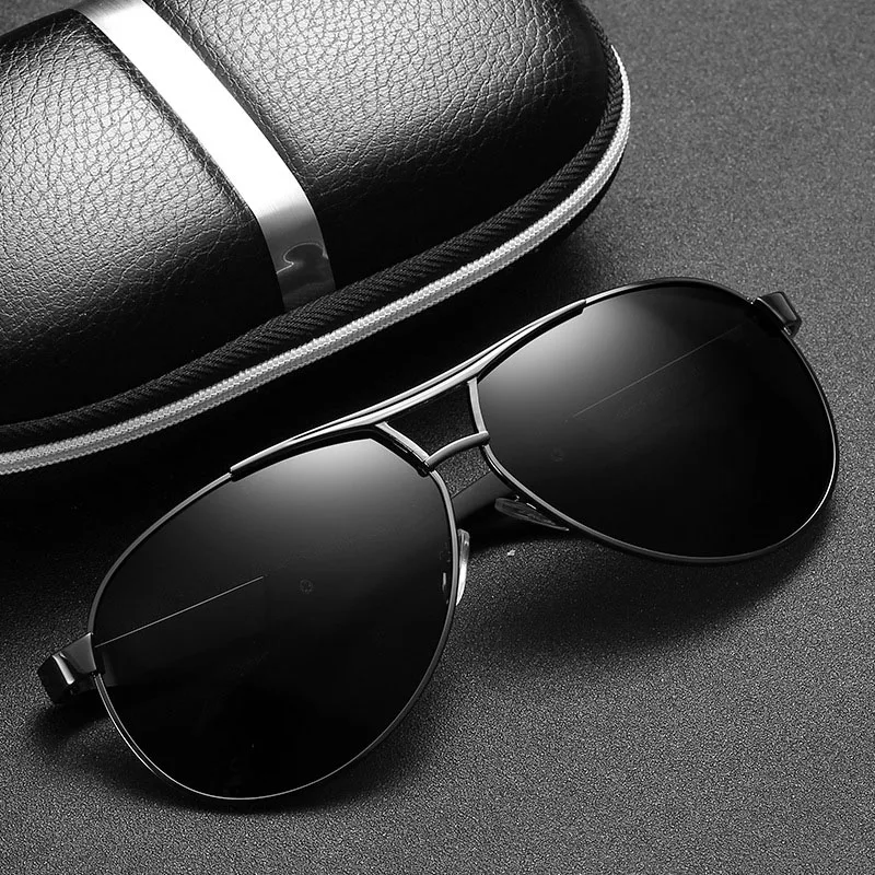 Classic Vintage Polarized Pilot Sunglasses Men Fashion Brand Designer Goggle Driving Mirror Lens Sun Glasses For Male UV400