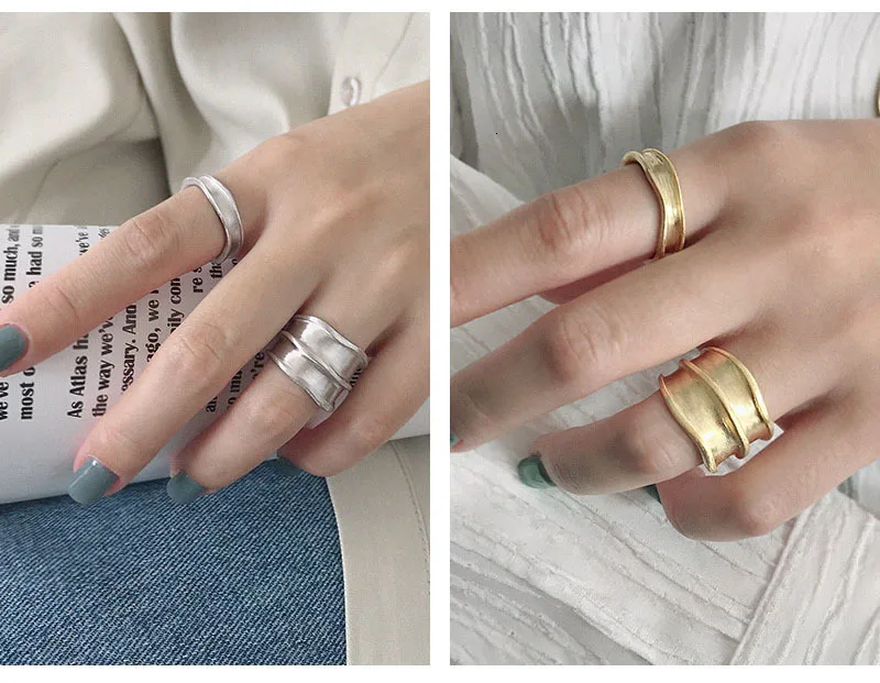 S'STEEL, 925 пробы, серебряные кольца для женщин, lrmedium, Открытое кольцо Anelli Argento Donna Bijoux Argent Massif Pour Femme, ювелирные изделия