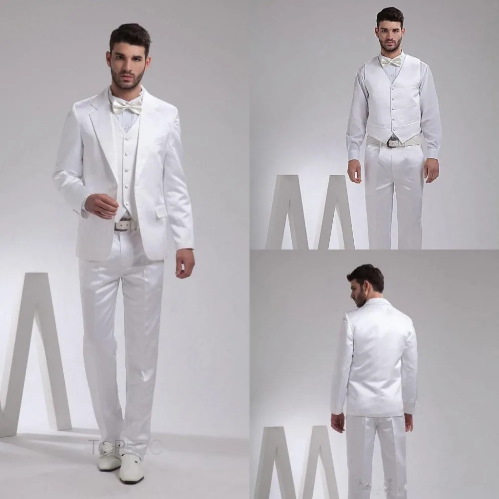 

Модные красивые крутые мужские костюмы с воротником-стойкой и двумя пуговицами, белые 4 предмета (пиджак + брюки + жилет + галстук-бабочка), вы...