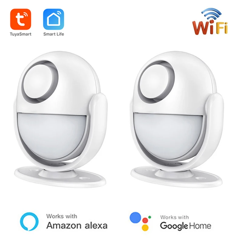 

Smart 125db Tuya Wifi PIR Infrared Anti-Theft Burglar Welcome Multifunction Human Motion Detector For Garage Shop Home Security