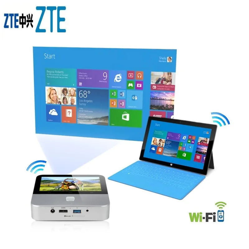 ZTE проект 2 LTE HD Smart Andorid4.4 проектор MiFi совместный маршрутизатор|4g huawei modem|huawei e3372