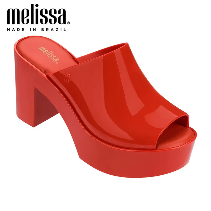 Melissa-Sandalias con plataforma para mujer, zapatos femeninos de tacón alto, chanclas de verano, 2020