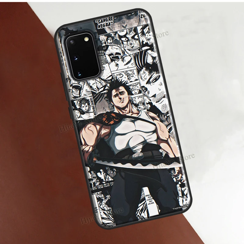 Чехол Yami Sukehiro с черным клевером для Samsung Galaxy S22 Ultra S21 S20 FE Note 20 S8 S9 S10 10 Plus - купить по