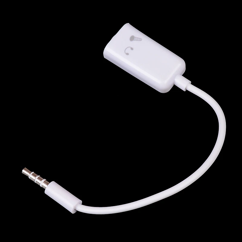 

3.5mm Mic Audio Jack To Headphone Microphone Y Splitter Cable Converter