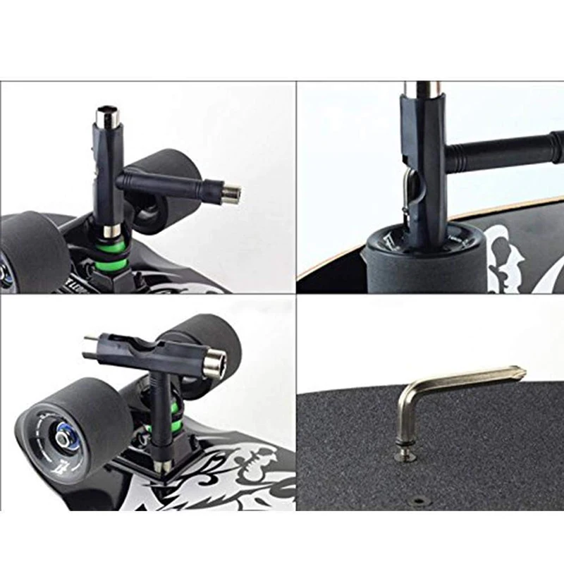 

Multi Functional Skate T Shape Wrench Skateboard Scooter Accessory Mini T Spanner Adjusting Skates Tool Ej