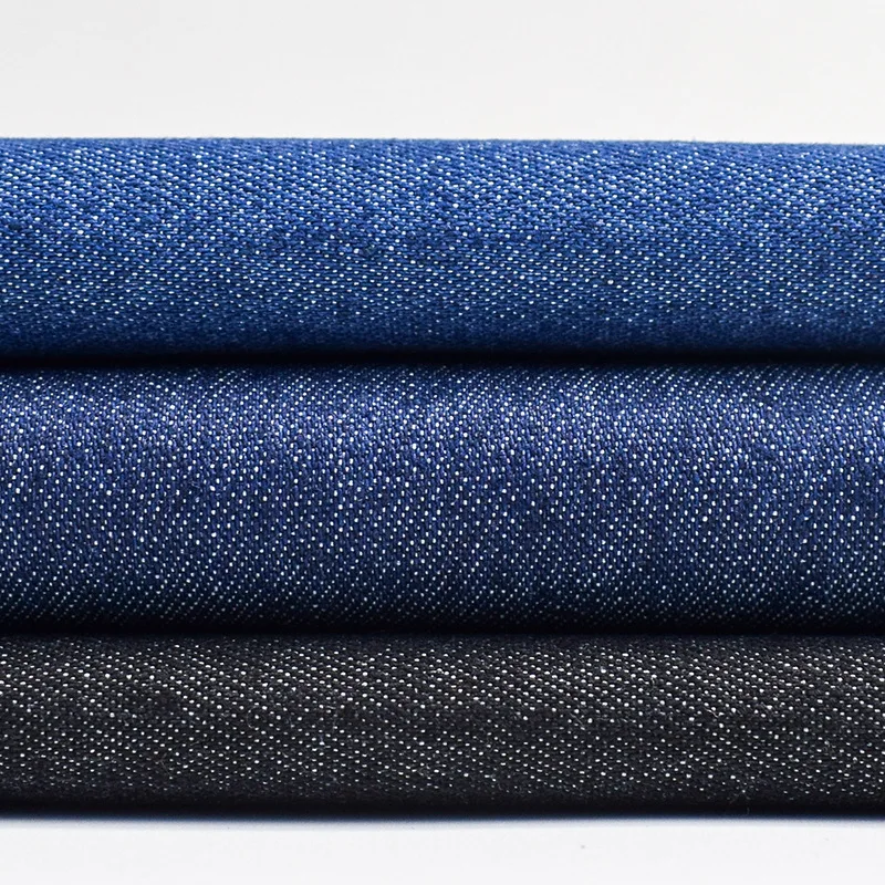 

Plain woven japanese denim fabric 33% polyester 65% cotton 2% elastic washed for jeans coat