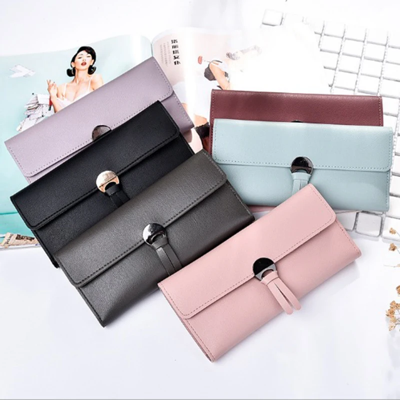 Кожаные кошельки нового дизайна женские роскошные брендовые Женский кошелек с