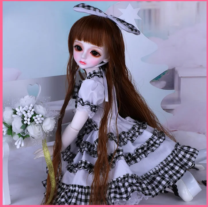 1/4 весы телесного цвета BJD кукла милое платье для девочек BJD/SD смолы фигурка модель