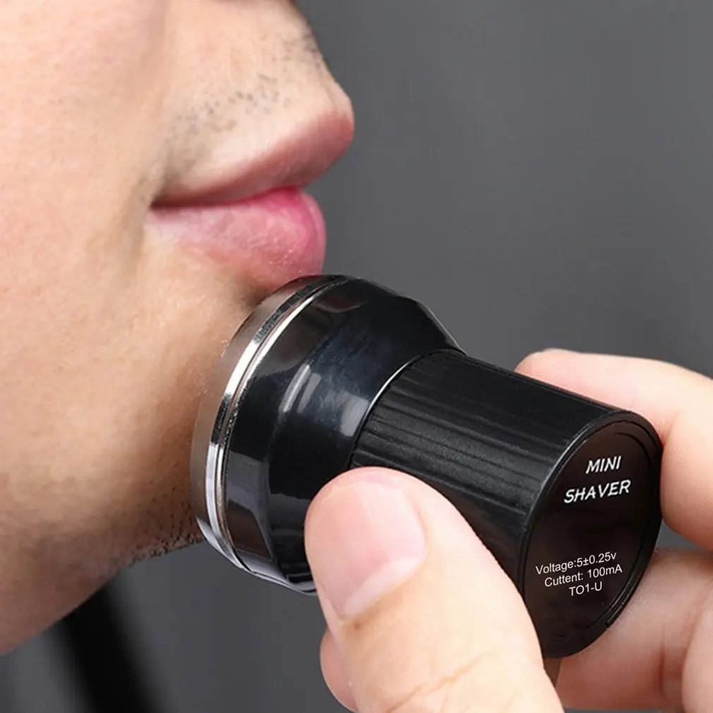 

Portable Mini Shaver Razor Pocket Electric Shaver Men's Beard Shaving Hair Removal Tool Hair Trimmer For Travel USB Charging