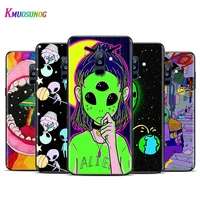 aesthetics cartoon alien space silicone for samsung a9s a8s a6s a9 a8 a7 a6 a5 a3 plus star 2018 2017 2016 soft phone case