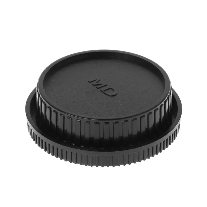 Rear Lens Body Cap Camera Cover Set Dust Screw Mount Protection Plastic Black Replacement for Minolta MD X700 DF-1 L41E