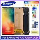 Оригинальный ЖК-дисплей 6,7 дюйма для SAMSUNG GALAXY A70 A705 A705F A705FD, цифровой преобразователь сенсорного экрана в сборе A70, ЖК-дисплей
