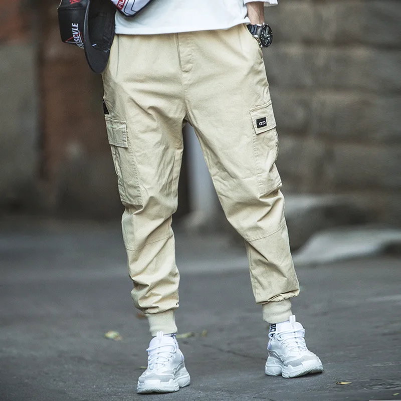 

Military Style Mens Streetwear Cargo Pants Men Cotton Tactical Trousers Casual Hip Hop Long Sweatpants Hombre Army Green Black