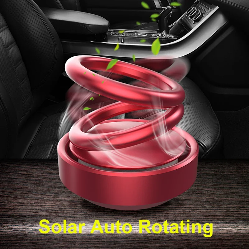 

Car Aromatherapy Solar Auto Rotating Auto Diffuser Fresh Car Air Freshener Car Outlet Perfume Aroma man and woman Car Ornament