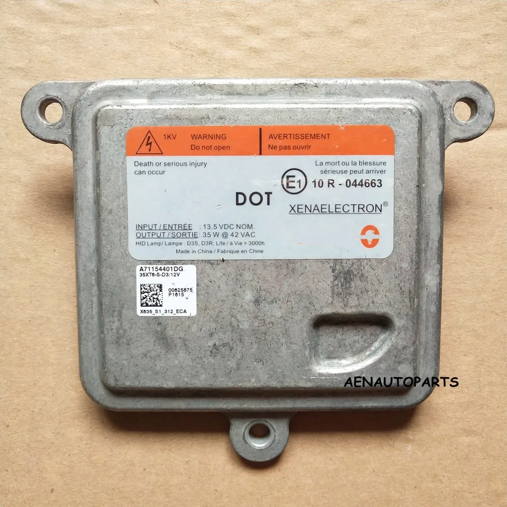 1 шт., оригинальный ксеноновый балластный блок GMC надлежащей степени очистки для Chevrolet Malibu Tahoe A71154401DG D3S 10R-044663 35XT6-S-D3/12 В