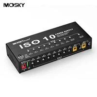 mosky iso 10 mini guitar effect power supply station 10 isolated dc outputs one 5v usb output for 9v 12v 18v