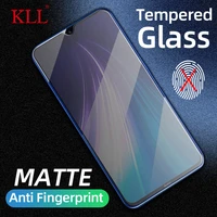 no fingerprint matte tempered glass for xiaomi x3 nfc m9t 9x poco f2 m2 screen protector redmi k30 note 4x 7 5a 5 6 8 9a 9s pro