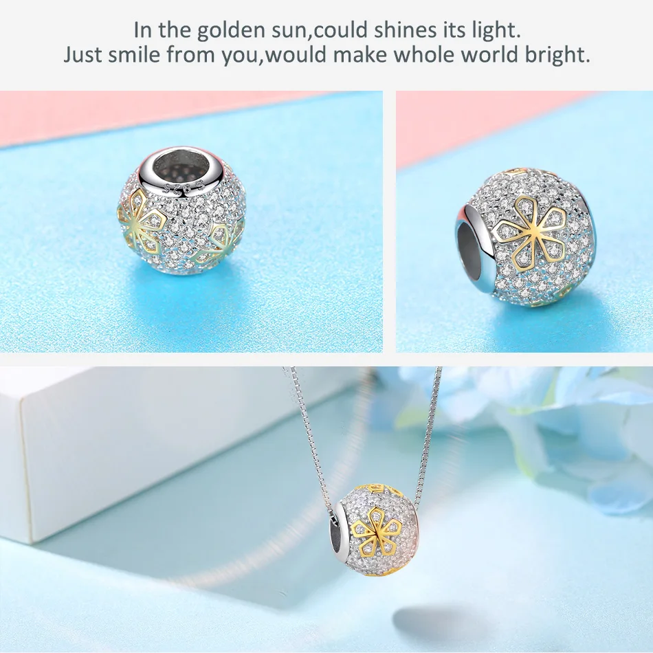 Аутентичные 925 шарма стерлингового серебра со знаком бесконечности Цветочное