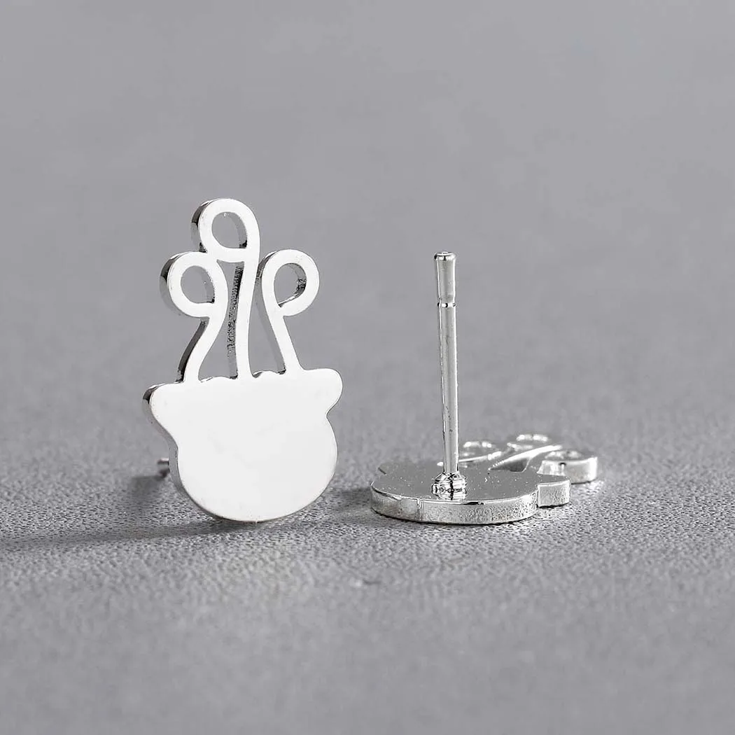 Cxwind Jellyfish Stud Earrings Women Men Birthday Gift Cute Animal Ear Post Statement Jewelry Earing Personal Giftoorbellen | Украшения и