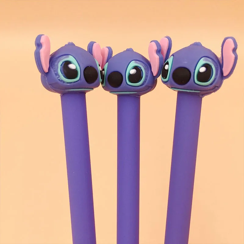 

Гелевая ручка Kawaii Stitch 40 шт./лот, милые ручки 0,5 мм с черными чернилами для подписей, принадлежности для школы и офиса, рекламный подарок