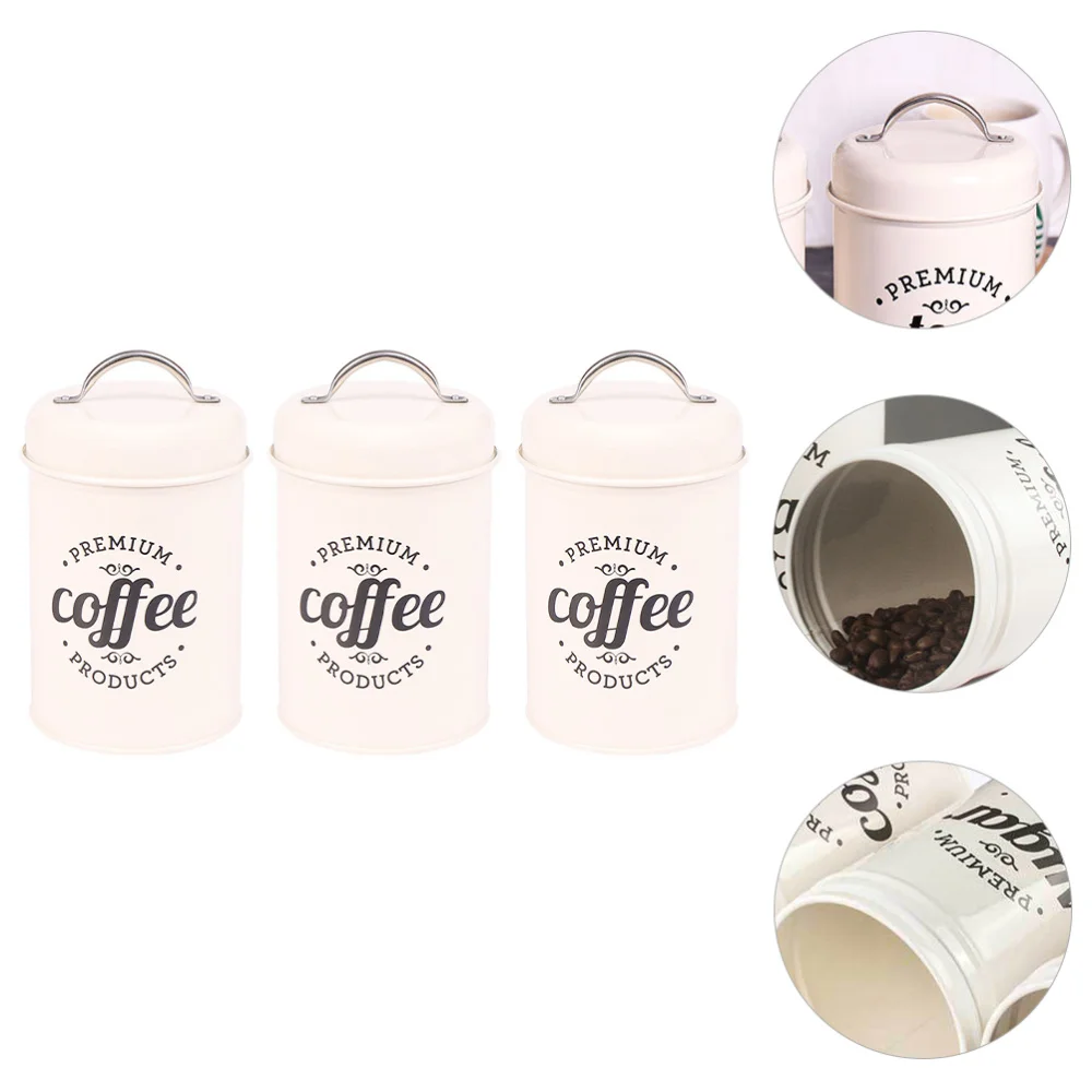 

3 Pcs Iron Dried Fruit Bottles Simple Snack Bottles Convenient Storage Bottles
