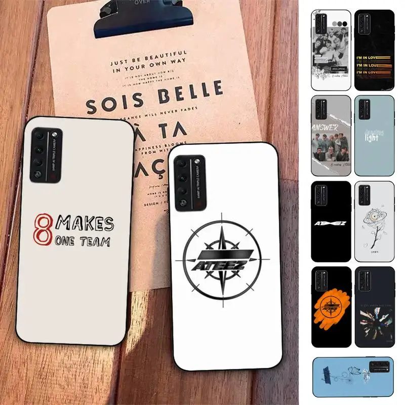 

FHNBLJ ATEEZ Phone Case for Huawei Honor 8 9 10 5A 30 20 pro lite 8X 8C