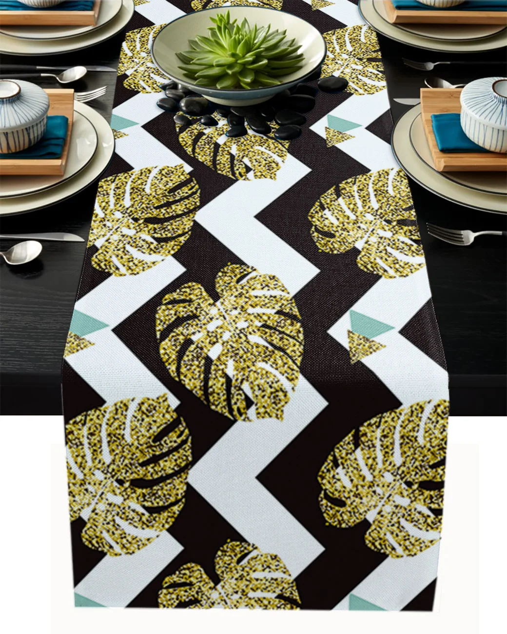 

Дорожка для стола в скандинавском стиле с геометрическим узором, свадебные украшения, декоративные дорожки для обеденного стола, Рождестве...