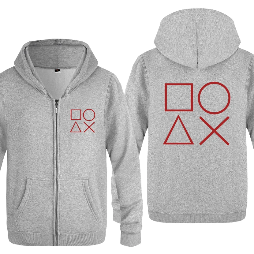 Контроллер Playstation знак PS2 PS3 игровые худи для мужчин модные мужские флисовые