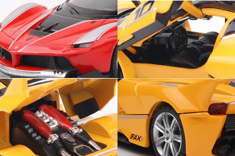 Модель автомобиля из сплава в масштабе 1:32 FXX литая модель со звусветильник и