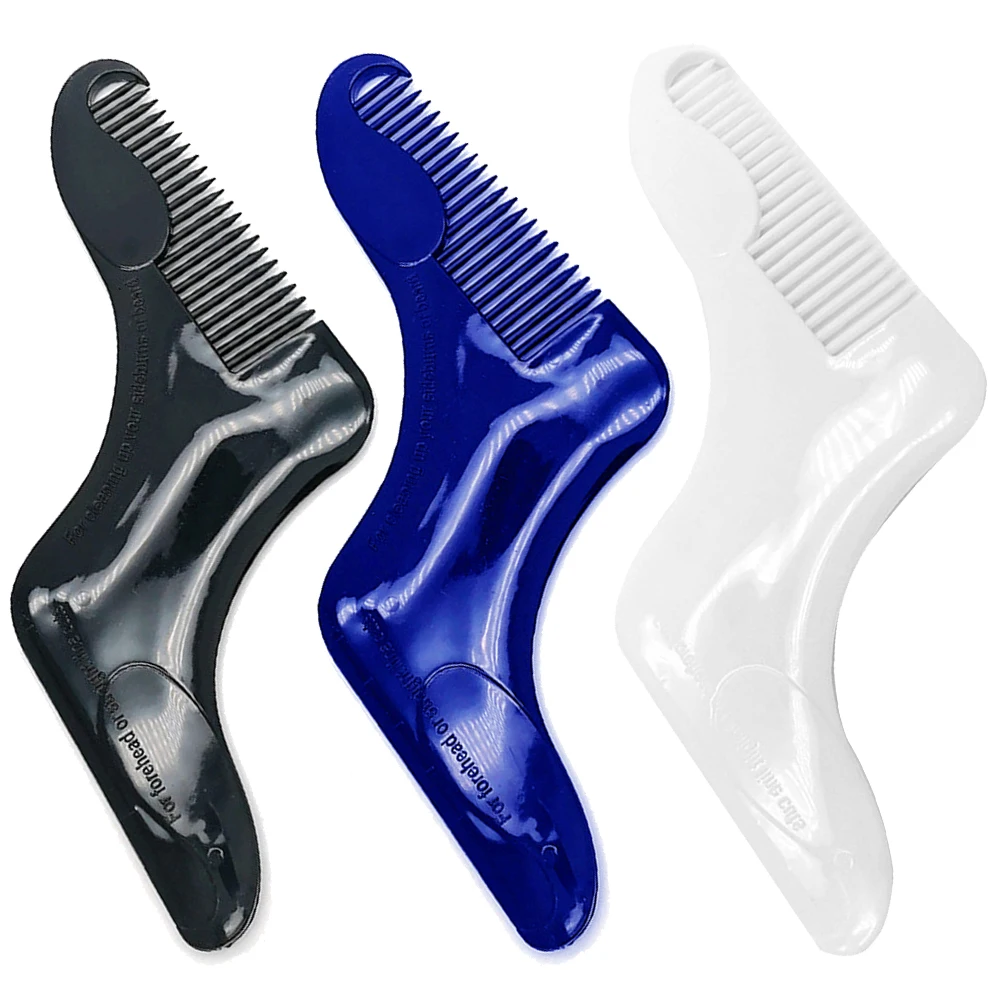 Расческа для бороды укладки L тип Z инструмент красоты волос шаблоны отделки