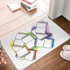 Радужный коврик для книг, коврик, ковер, полиэстер, ПВХ, противоскользящий напольный декор для ванной, кухни, гостиной, 40*60