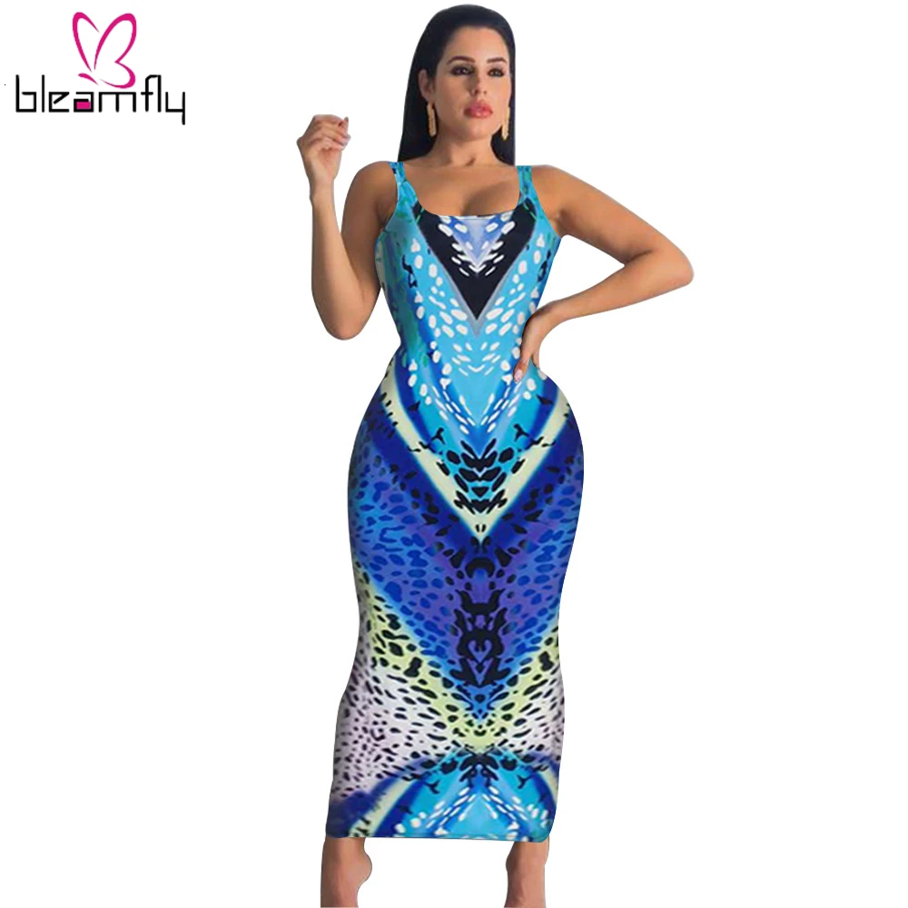 2019 женское летнее Новое цветное леопардовое платье макси на бретелях средней