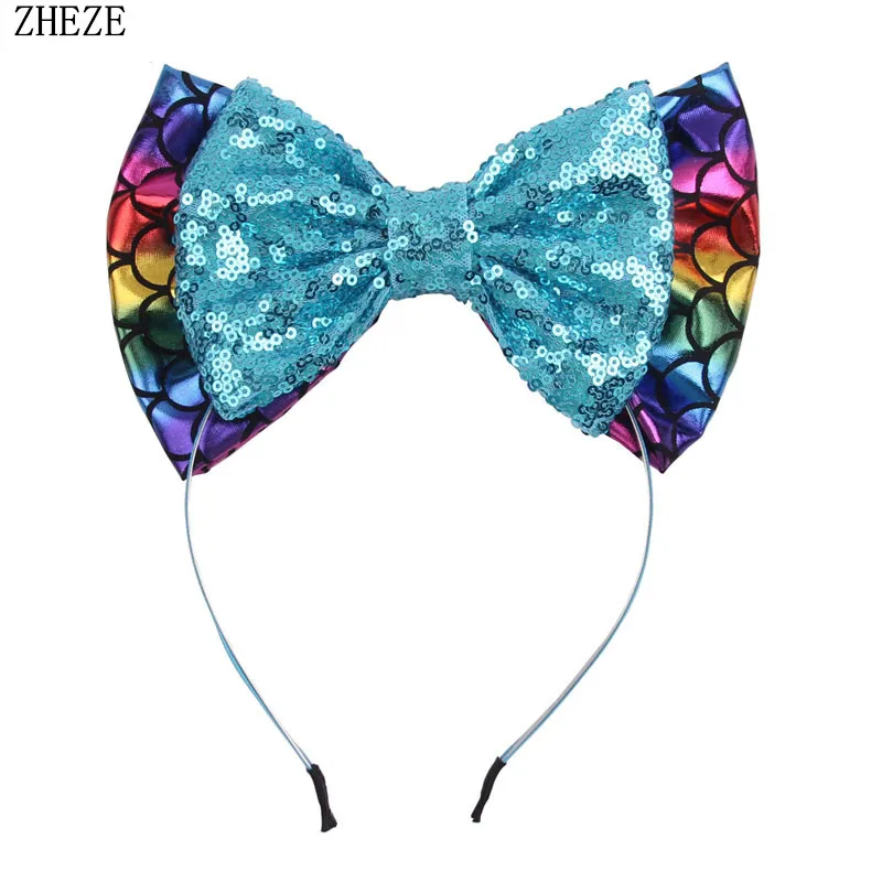 Головной убор с блестками и металлическим блеском для детей аксессуары волос 5