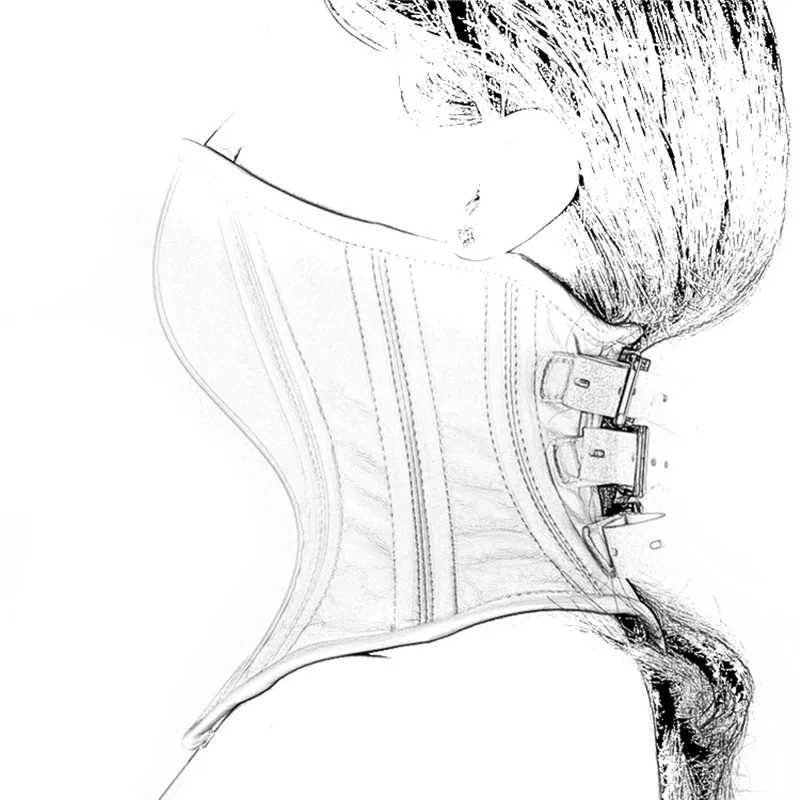 Экзотические аксессуары из регулируемой кожи бондаж Фетиш ошейник для мужчин