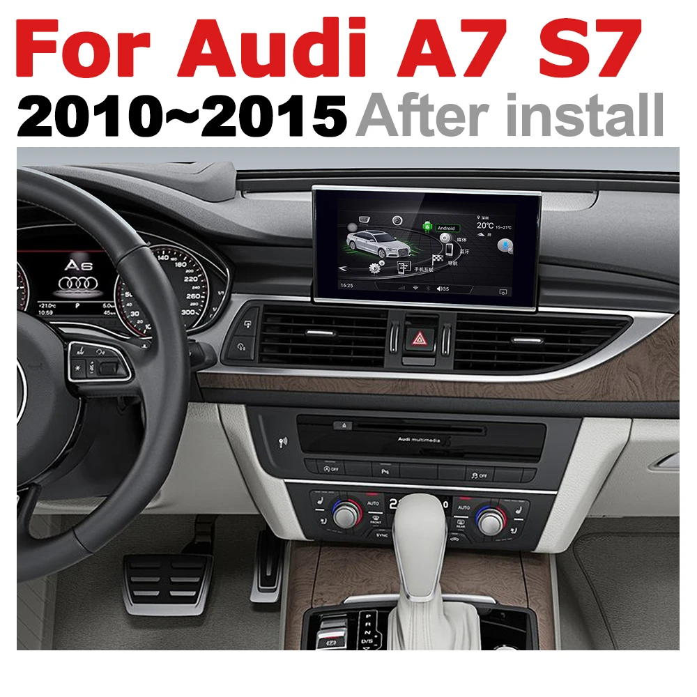 Автомобильный мультимедийный плеер Android радио GPS для Audi A7 S7 4G8 2010 ~ 2015 MMI стерео HD