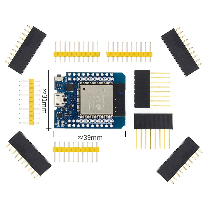 5 шт. MH-ET LIVE D1 mini ESP32 ESP-32 WiFi+ Bluetooth Интернет вещей макетная плата на основе ESP8266 полностью функциональная