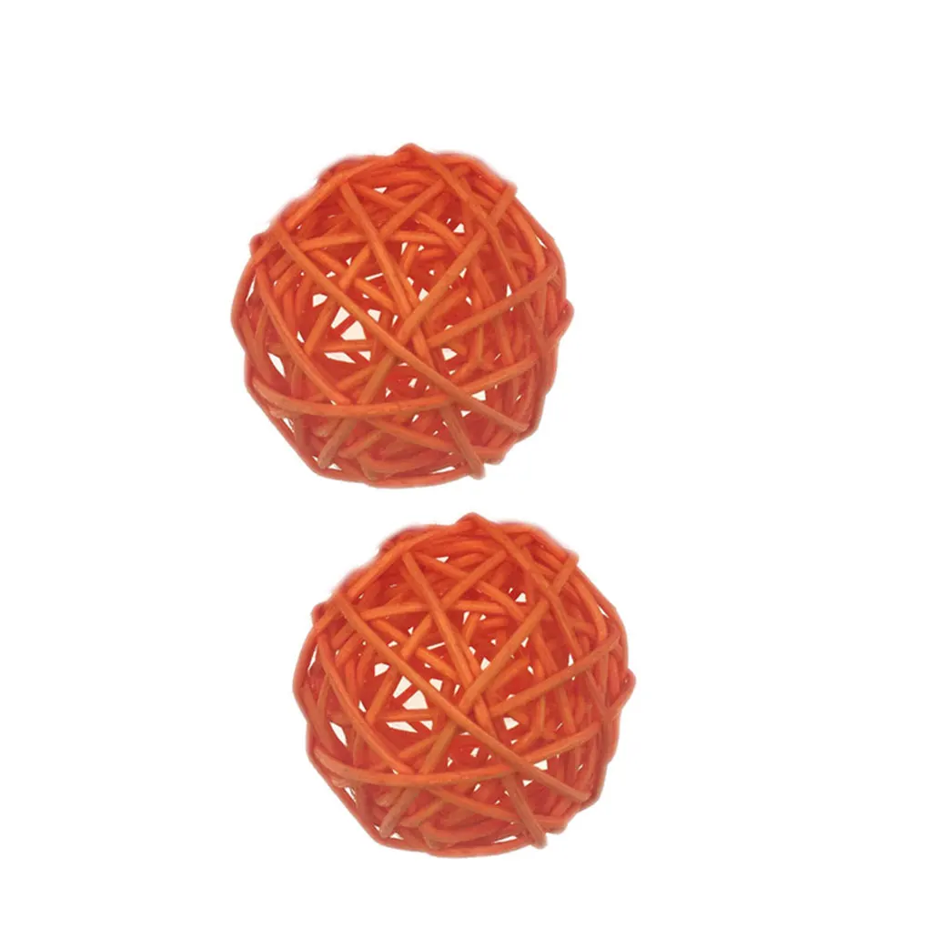 NO.8 10 шт. 3 см Красочный ротанговый шар Искусственные цветы шар рождественские новогодние вечерние украшения Детские подарки DIY ремесленные принадлежности - Цвет: NO.8