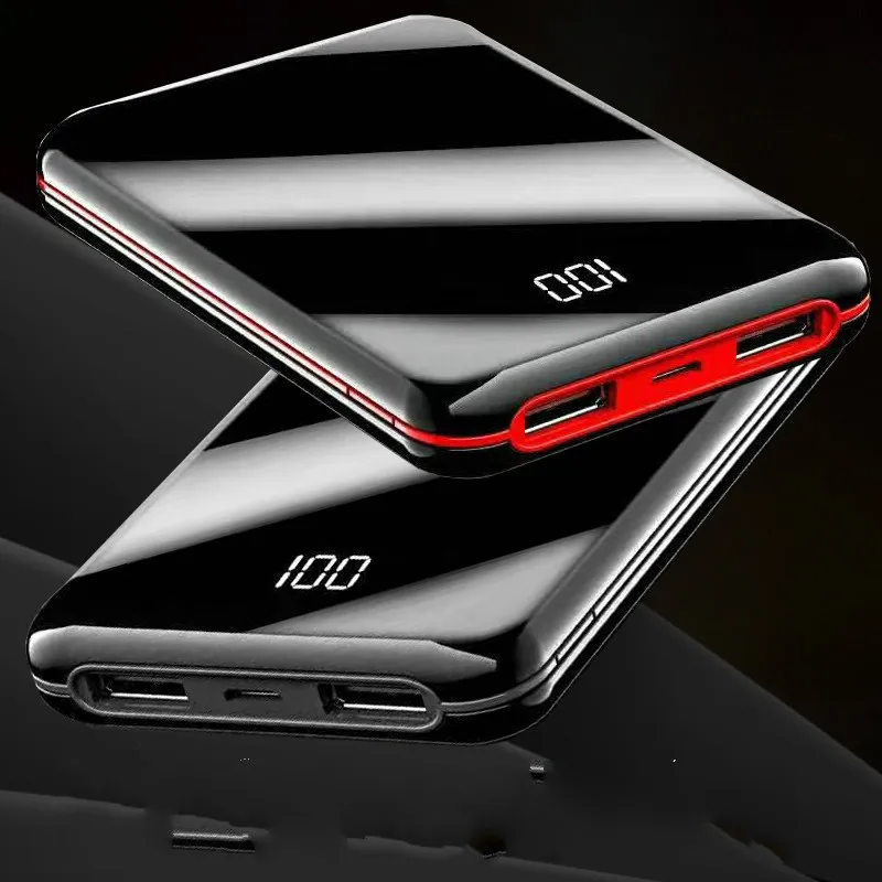 SOODOO 10000 мАч Внешний аккумулятор внешний аккумулятор 2 USB LED Power Bank портативное зарядное устройство для мобильного телефона для Xiaomi MI Iphone 8 X