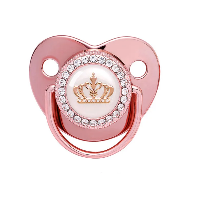 Новинка 2021 Детская соска розовое золото блестящий прорезыватель не содержит