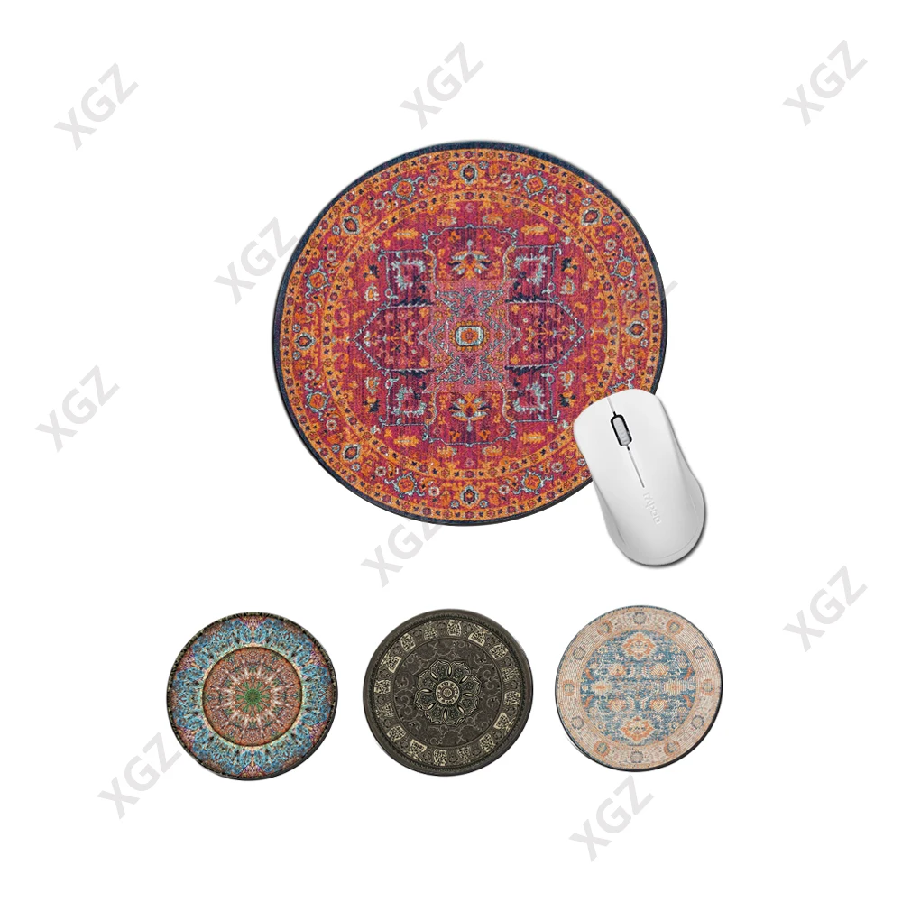 

XGZ Retro Round Persian Mouse Pad Gaming Seam Computer Notebook Office Supplies Mouse Pad Gaming Mouse Pad Desk Mat