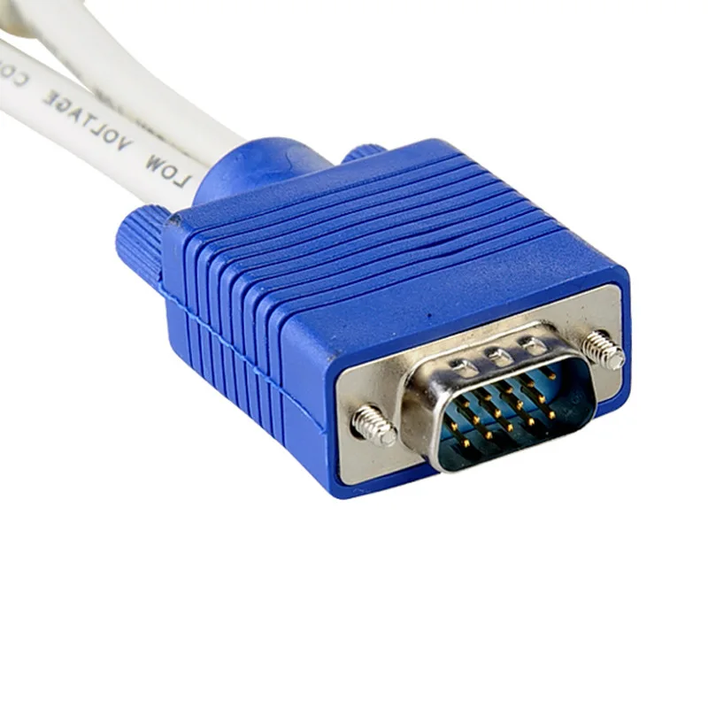 Разветвитель разветвитель для кабеля VGA 15-контактный (штекер) на 2 монитора ПК ТВ