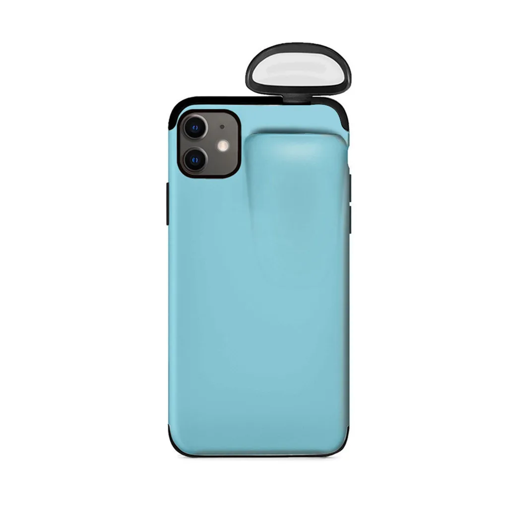 2 в 1 чехол для AirPods для iPhone 11 чехол для iPhone 7 Plus/8 Plus/X/XS Max/11 Pro Max чехол защитный чехол 19 октября